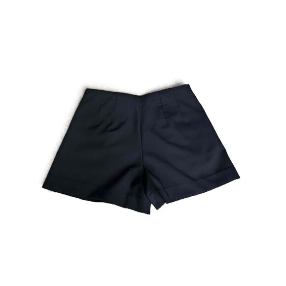 A New Day Black High Waisted Side Pockets Dressy Shorts Womens Size 8 - Picture 2 of 6